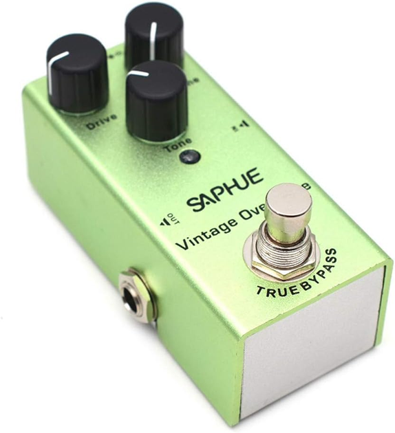 Педаль эффектов Saphue SF-01 Vintage Overdrive для электрогитары, гитарная педаль Overdrive True Bypass, 9 В - изображение 2