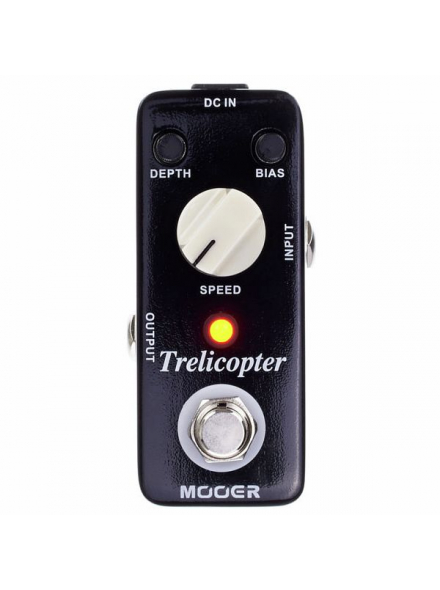 Гитарная педаль Mooer Trelicopter MTR1, аналоговое Tremolo, True Bypass, регулировка Depth, Rate и Bias, металлический корпус - изображение 3