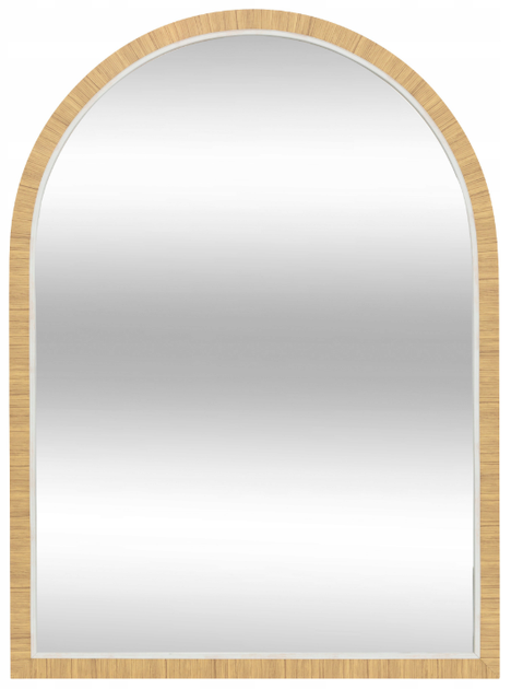 Декоративне дзеркало підвісне Atmosphera THÉA вертикальне 75 x 55 см Темно-коричневе (5902973457278) - зображення 1