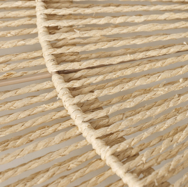 Lustro dekoracyjne wiszące Boltze okrągle w plecionej ramie 75 cm (4066076460434) - obraz 4