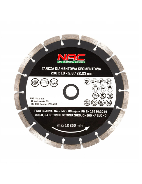 Zestaw 2 tarcze Nac diamentowe 230 mm / 22.23 mm, DC-2SET (5902490788527) - obraz 3