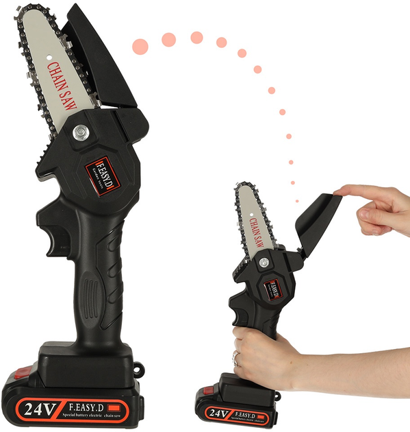 Акумуляторна ланцюгова пила KIK KX4655 ручна USB у валізі (5903039739031) - зображення 3