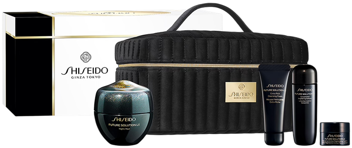 Zestaw kremów Shiseido Future Solution LX Total Regenerating Cream 50 ml + Extra Rich Cleansing Foam 15 ml + Concentrated Brightening Softener 25 ml + Eye & Lip Regenerating Cream 2.5 ml (3423222136093) - obraz 1