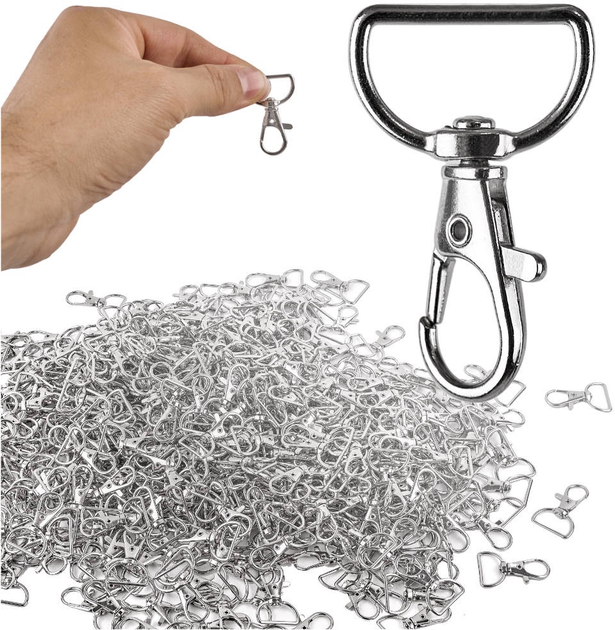 Металевий карабін Ikonka рибка 2 мм 500 шт (5903039752870) - зображення 3