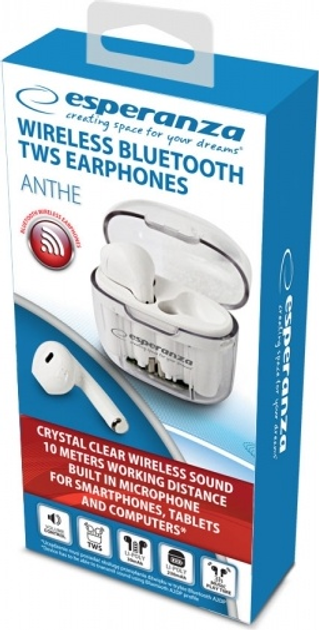 Słuchawki Esperanza TWS Anthe Bluetooth EH237W (5901299959961) - obraz 5