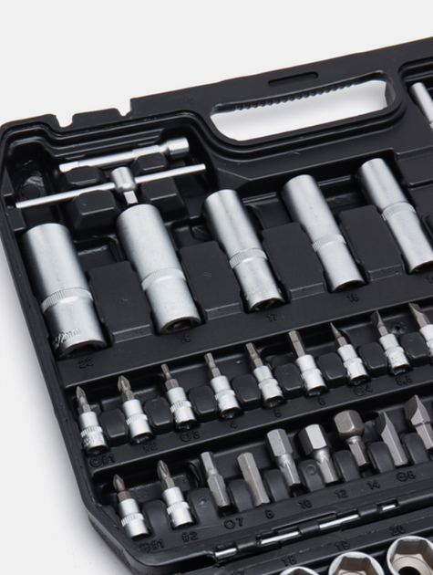 Набор инструментов Partner PA-41082-5 1/2", 1/4" 108 предметов в кейсе - изображение 4