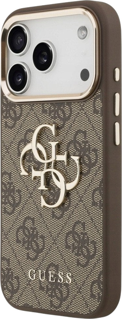 Панель Guess 4G Big 4G Classic Logo для Apple iPhone 17 Pro Max Brown/Gold (3666339521943) - зображення 2
