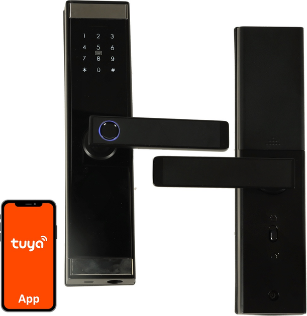 Inteligentny zamek KIK Bluetooth z odciskiem palca KX3853 (5903039750289) - obraz 2