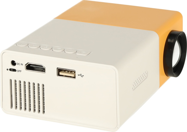 Projektor KIK KX3913 LED TFT LCD Biało-pomarańczowy (5903039749108) - obraz 3