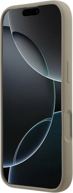 Панель Guess Silicone Big 4G Script для Apple iPhone 17 Bronze (3666339522391) - зображення 1