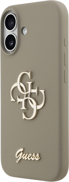 Панель Guess Silicone Big 4G Script для Apple iPhone 17 Bronze (3666339522391) - зображення 2