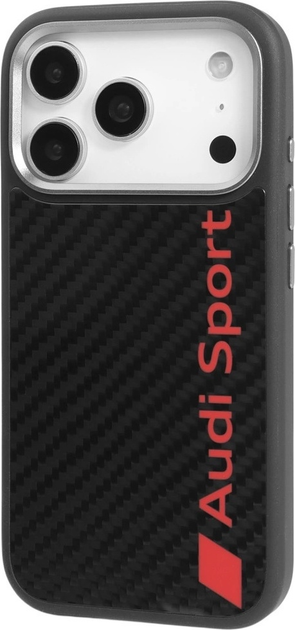 Etui plecki Audi R8 Carbon Fiber MagSafe do Apple iPhone 17 Pro Black (AUS-TPUPCMIP17P-R8/D2-BK) - obraz 3