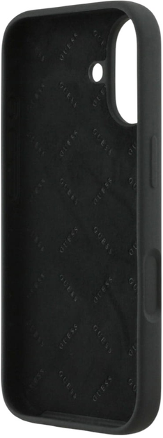 Панель Guess Silicone Big 4G Script для Apple iPhone 17 Black (3666339522230) - зображення 7