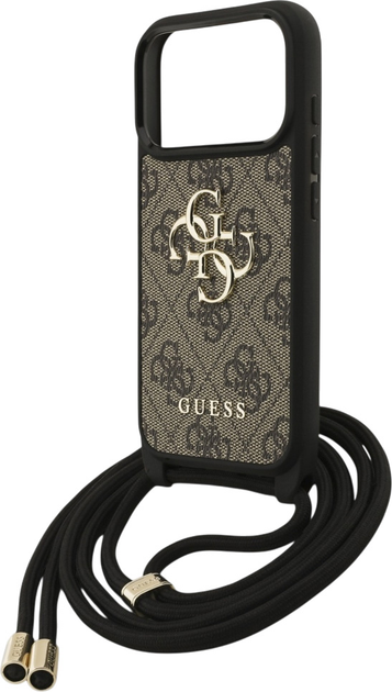 Панель Guess 4G Big Logo Cord Stap Crossbody для Apple iPhone 17 Pro Brown (3666339526795) - зображення 5