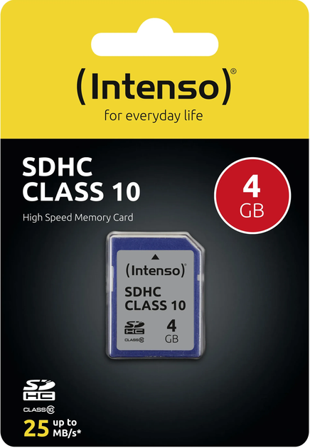 Карта пам'яті Intenso SDHC 4GB Class 10 (3411450) - зображення 2