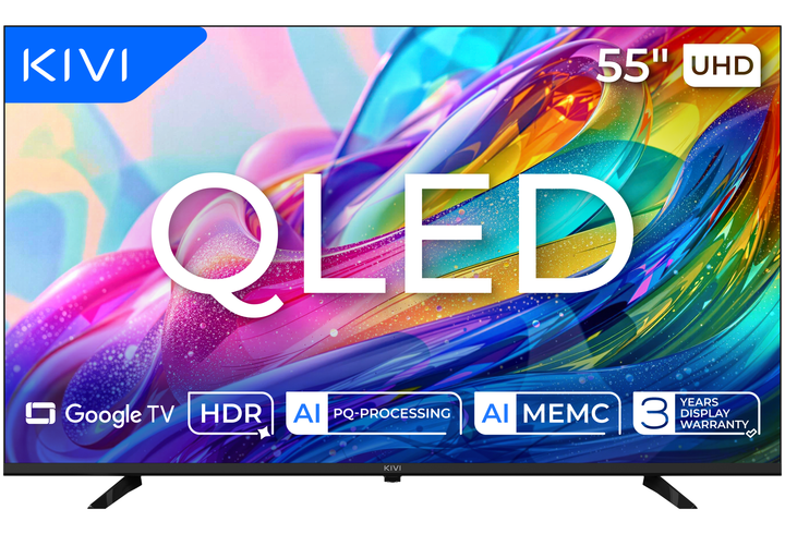 Телевизор Kivi QLED 55'' 55U820KB - Фото 2 Телевизор Kivi QLED 55'' 55U820KB - изображение 2