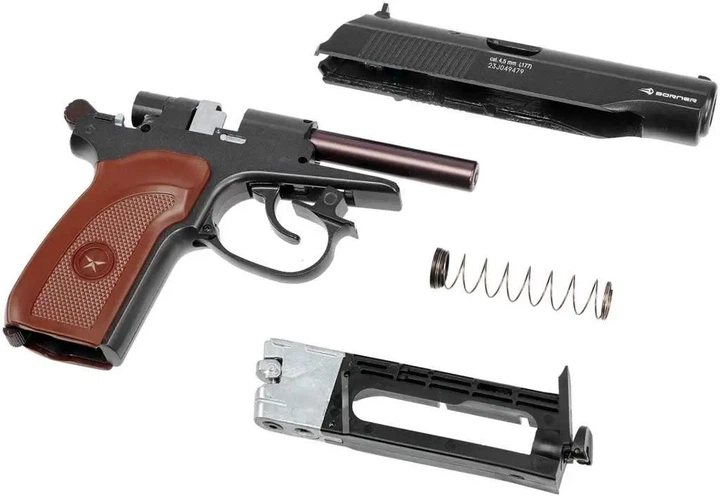 Пневматический пистолет Borner PM 49 Blowback (Пистолет Макарова, металл) - изображение 3