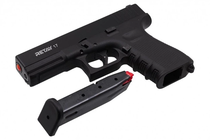 Стартовый пистолет Retay G17 black (Glock 17) - изображение 2