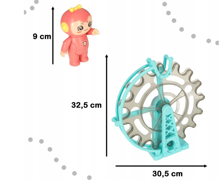 Klocki magnetyczne KIK Magic Magnetic Blocks Tor kulkowy z dźwiękiem i muzyką 118 elementów (5903039737617) - obraz 15