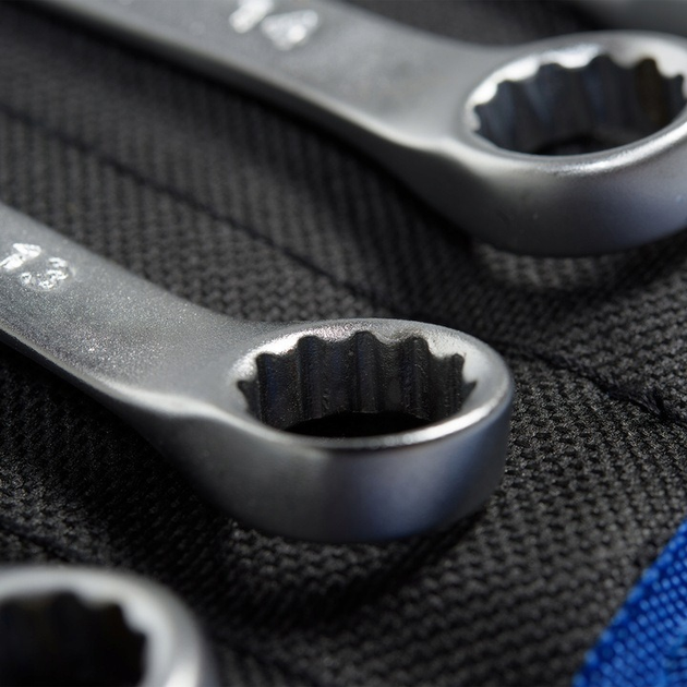 Zestaw kluczy płasko-oczkowych Nac 12 szt  6 - 22 mm + etui (NAC SP-12-S) - obraz 3