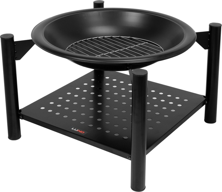 Palenisko ogrodowe LUND stalowe z drewutnią 58 x 58 x 55 cm 99914 (5906083093395) - obraz 5