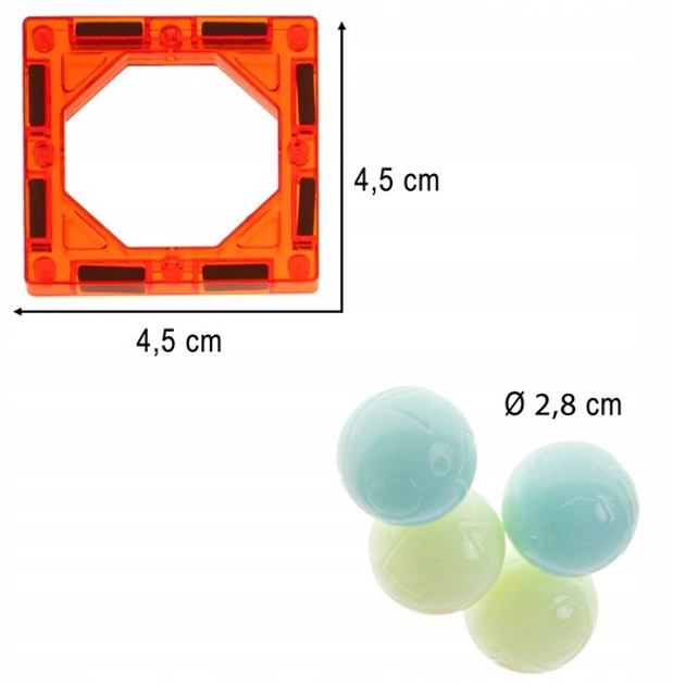 Klocki magnetyczne KIK Light Magnetic 202 elementy (5903039737693) - obraz 11