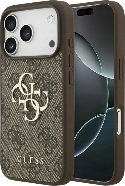 Панель Guess 4G Big Logo для Apple iPhone 17 Pro Brown (3666339491543) - зображення 1