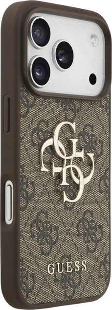 Панель Guess 4G Big Logo для Apple iPhone 17 Pro Brown (3666339491543) - зображення 4