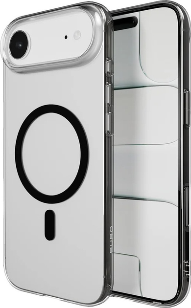 Etui Puro Lite Mag do Apple iPhone Air Black/Transparent (8018417527210) - obraz 2