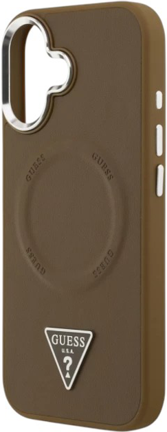 Панель Guess Triangle Logo MagSafe для Apple iPhone 17 Brown (3666339515515) - зображення 6
