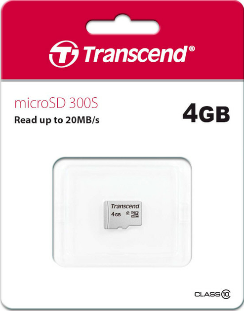 Карта пам'яті Transcend microSDHC 4GB Class 10 (TS4GUSD300S) - зображення 2