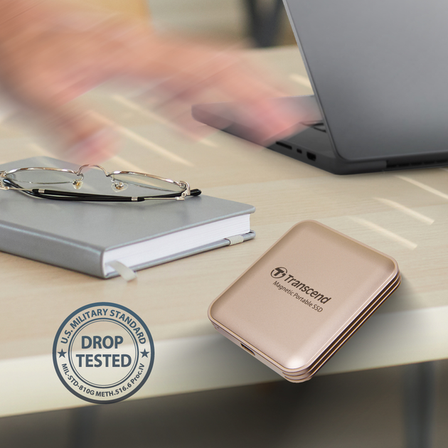 SSD диск Transcend ESD420 4TB USB Type-C 3D NAND TLC Gold (TS4TESD420G) - зображення 10
