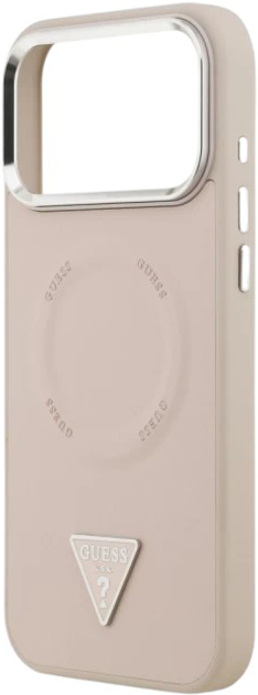 Панель Guess Triangle Logo MagSafe для Apple iPhone 17  Pro Max Pink (3666339515386) - зображення 5