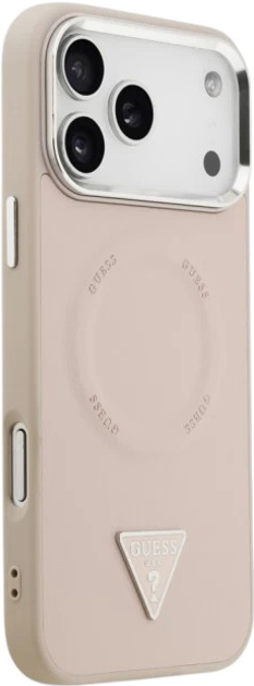 Панель Guess Triangle Logo MagSafe для Apple iPhone 17  Pro Pink (3666339515379) - зображення 4