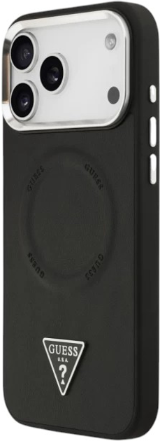 Панель Guess Triangle Logo MagSafe для Apple iPhone 17 Pro Black (3666339515218) - зображення 2