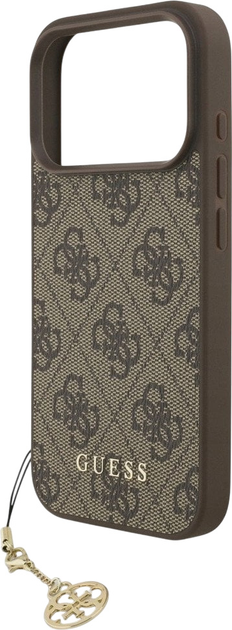 Панель Guess 4G Charms Collection MagSafe для Apple iPhone 17 Pro Brown (3666339525637) - зображення 5