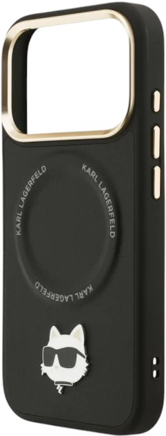 Панель Karl Lagerfeld Big Strap Choupette MagSafe do Apple iPhone 17  Pro Black (3666339539931) - зображення 5