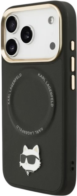 Панель Karl Lagerfeld Big Strap Choupette MagSafe do Apple iPhone 17  Pro Max Black (3666339539948) - зображення 2