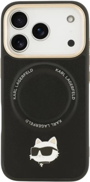 Панель Karl Lagerfeld Big Strap Choupette MagSafe do Apple iPhone 17  Pro Max Black (3666339539948) - зображення 3