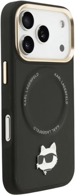 Панель Karl Lagerfeld Big Strap Choupette MagSafe do Apple iPhone 17  Pro Max Black (3666339539948) - зображення 4