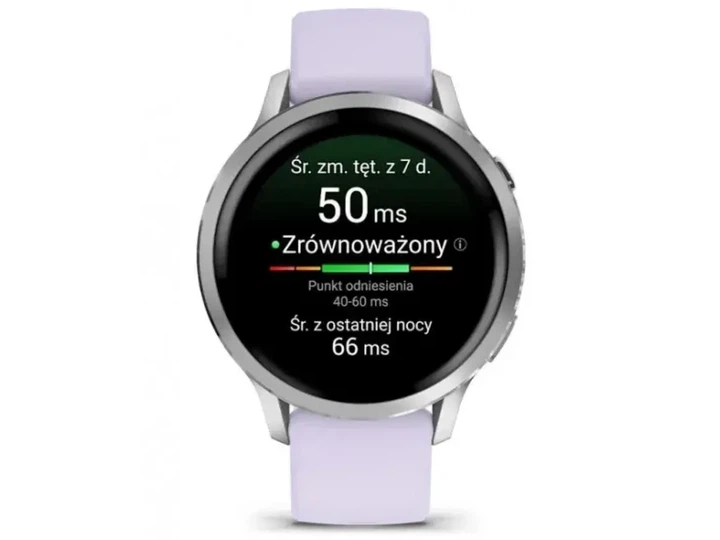 Смарт-годинник Garmin Venu 4 41 mm Silver with Periwinkle Silicone Band (010-03013-01) - изображение 3