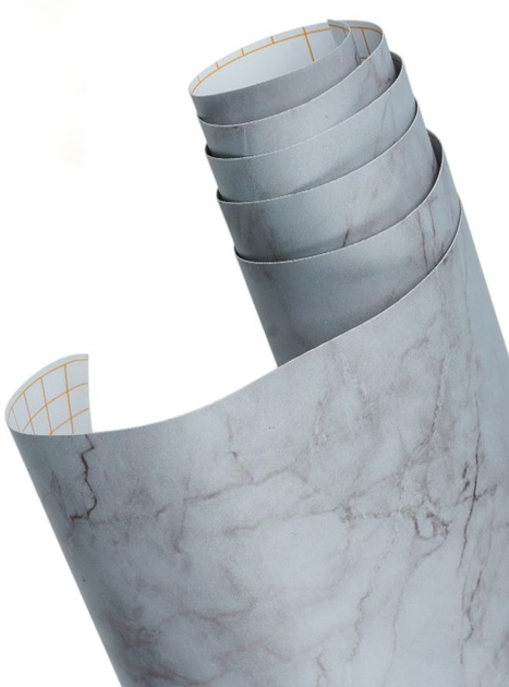 Самоклеюча плівка Ikonka 1.22 x 50 м Сірий мармур (5903039728226) - зображення 1