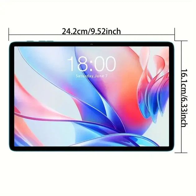 Планшет Teclast P30 (TLC005) 4/128 ГБ, 10.1" IPS, Wi-Fi, Android 14, Бірюзовий, у комплекті клавіатура та чохол - зображення 4