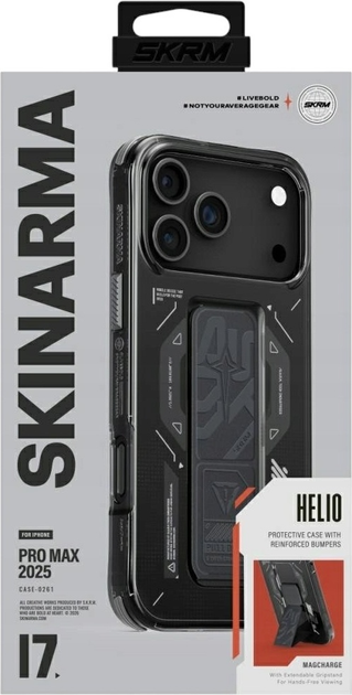 Etui SkinArma Helio do Apple iPhone 17 Pro Max Graphite (8886461248562) - obraz 5