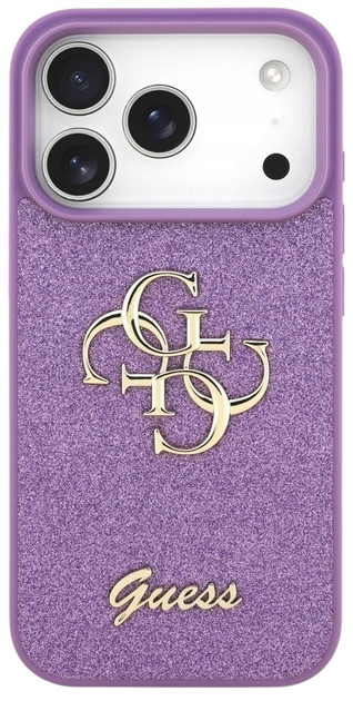 Панель Guess Fixed Glitter Big 4G для iPhone 17 Pro Lilac - зображення 2