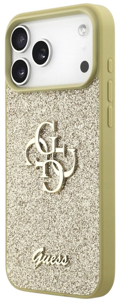 Панель Guess Fixed Glitter Big 4G для iPhone 17 Pro Max Gold - зображення 3