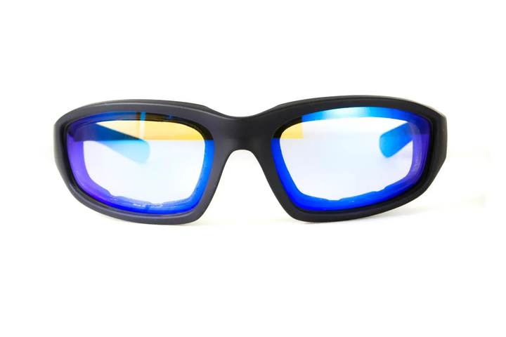 Окуляри захисні фотохромні Global Vision KickBack Photochromic Anti Fog, сині - Фото 3 Окуляри захисні фотохромні Global Vision KickBack Photochromic Anti Fog, сині - изображение 3
