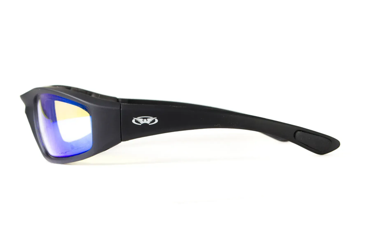 Окуляри захисні фотохромні Global Vision KickBack Photochromic Anti Fog, сині - Фото 4 Окуляри захисні фотохромні Global Vision KickBack Photochromic Anti Fog, сині - изображение 4