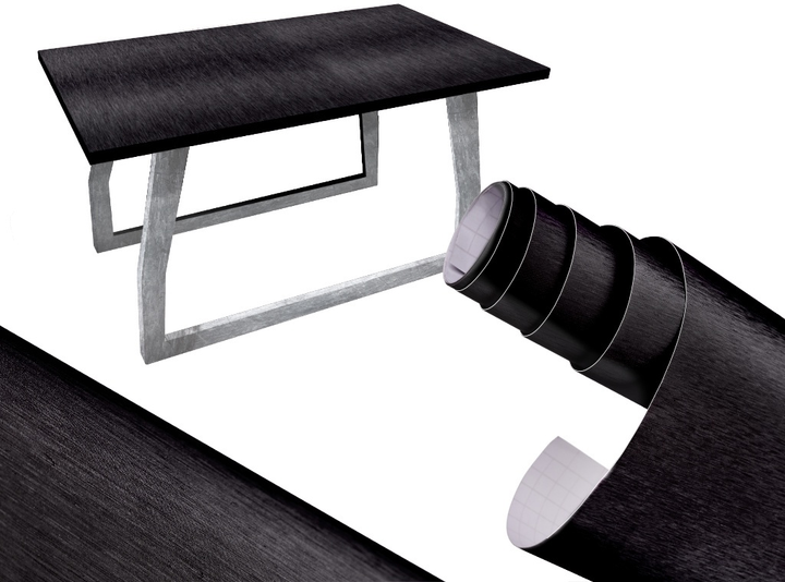 Самоклеюча плівка Ikonka 1.52 x 30 м Чорна (5903039707108) - зображення 2