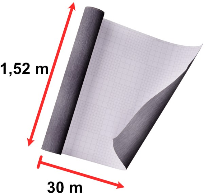 Самоклеюча плівка Ikonka 1.52 x 30 м Графіт (5903039707115) - зображення 4